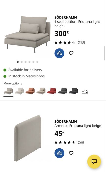 Poltrona Cadeirão Sofá 1 lugar Cinzento Almofadas Soderhamn IKEA
