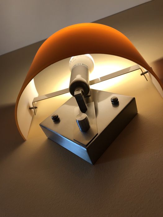 Cadeeiro de parede vidro fosco e aço inoxidavel regulador luz