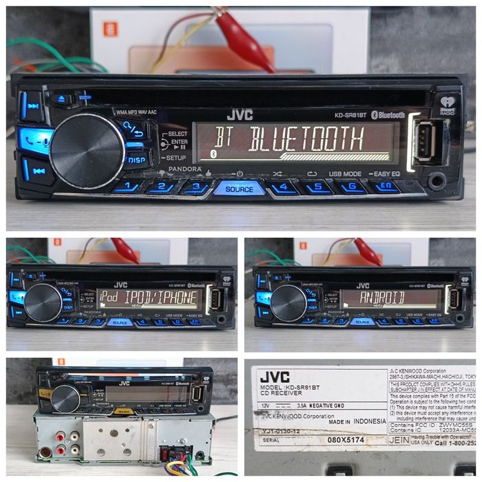 Фірмові магнітоли з Блюту JVC
