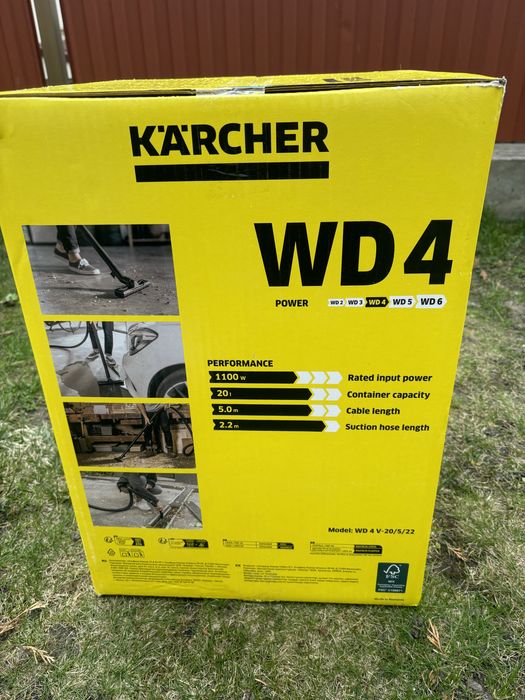 Новинка 1100 ват karcher wd4 пилосос пылесос