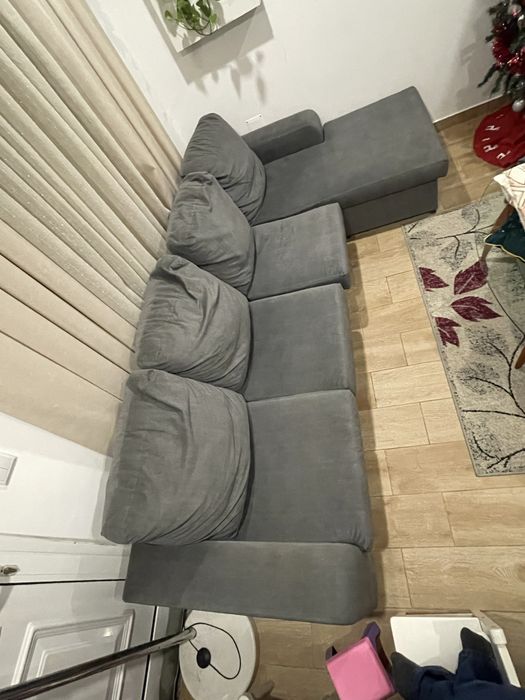 Sofá 4 Lugares com Chaise Longue