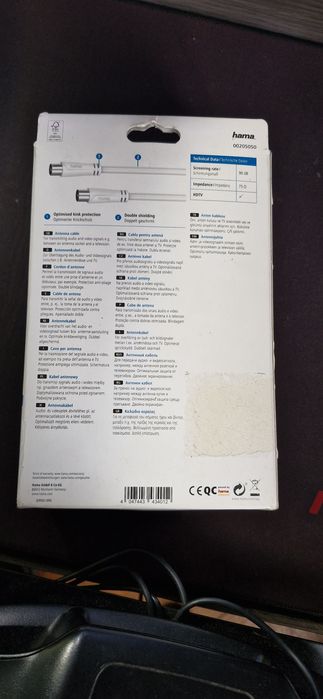 Cabo coaxial,  90DB HAMA 15M