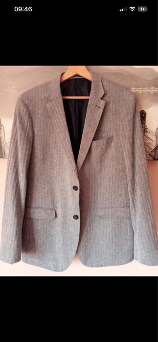 Lniana meska marynarka