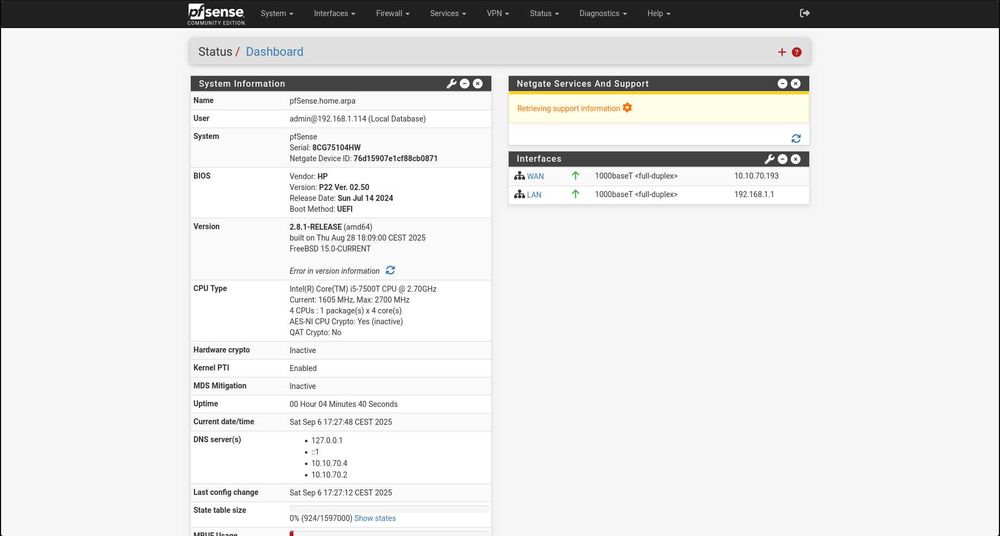 HP ProDesk G3 600 mini i5-7500T 8GB/256GB 2xGbit