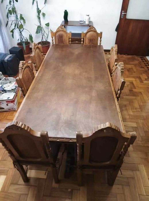 Mobília de sala de jantar em madeira