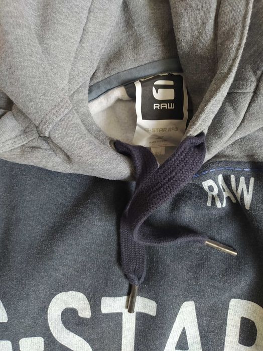 Bluza G Star Raw KENMORE HOODED r. XL/2XL szara ciepła