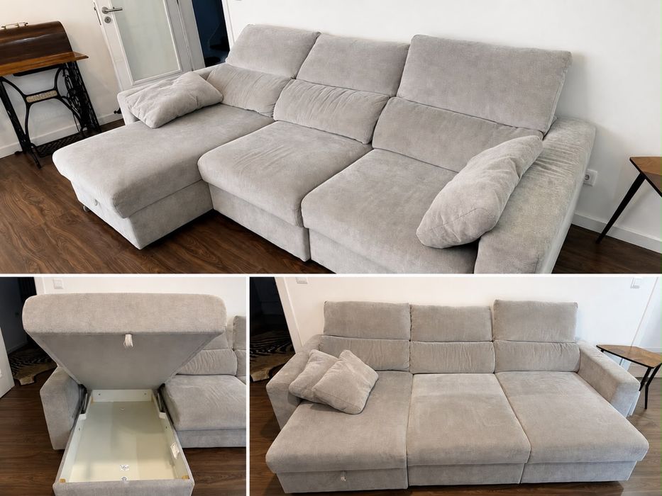 Sofa com chaise lounge do Ikea - URGENTE mudança