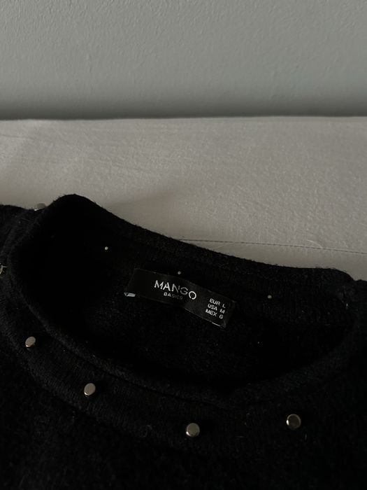 Czarny sweter cekiny Mango S/M