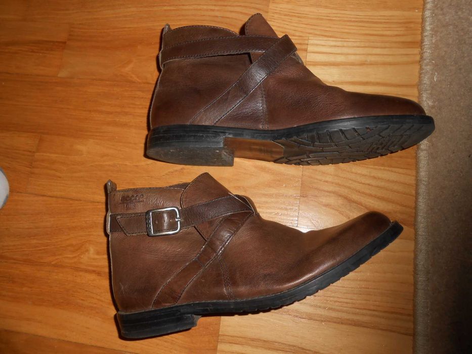 Ecco botki skórzane damskie,36/37/23 cm