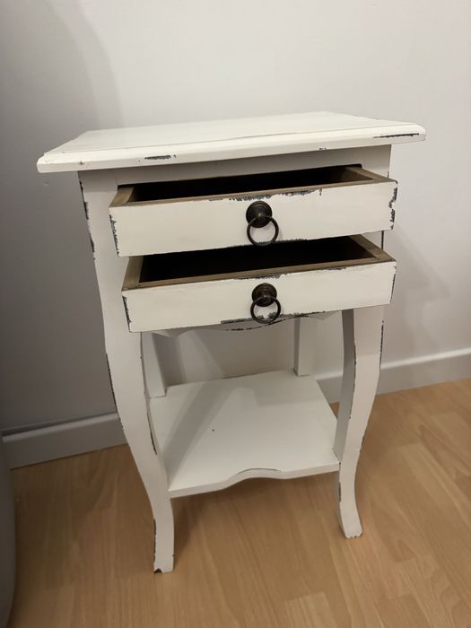 Miloo Home stolik Fiorella 40x31x68 cm biały