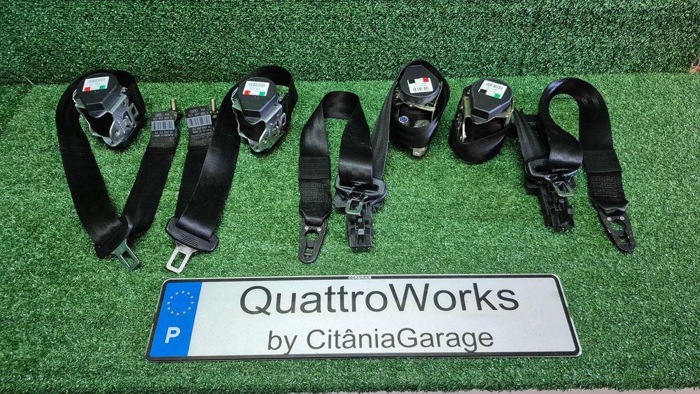 Cintos Segurança Pretos Originais Audi A4 B6 B7 8E de 2000 a 2008