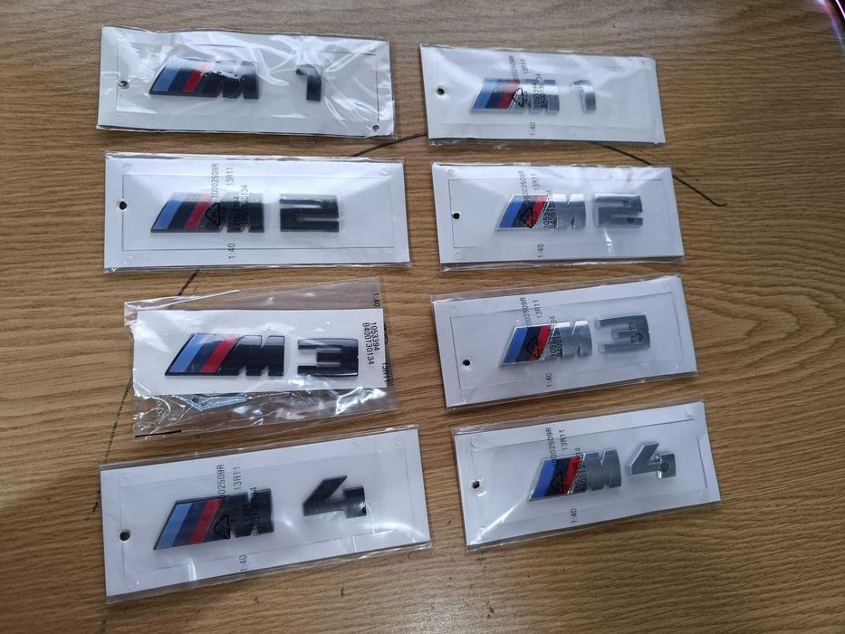 Símbolos Emblema BMW M | Mala | Capô | Centros jante | Volante | Chave
