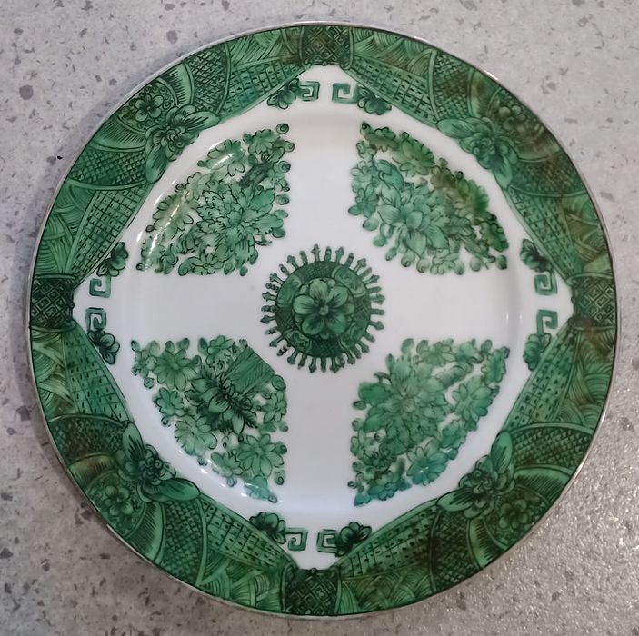 Unusual antique plate manufactured in Macau