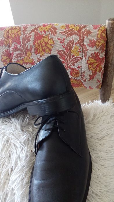 Skórzane półbuty męskie 44- nowe