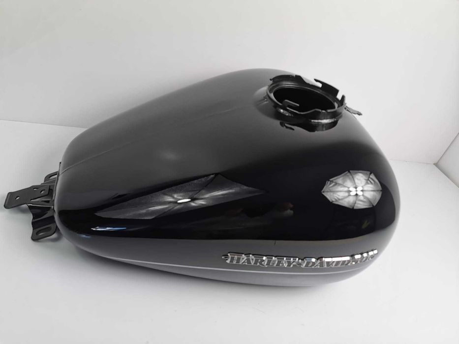 HARLEY DAVIDSON  Electra Glide Touring Oryginalny Zbiornik Paliwa Bak  Emblematy Czarny Połysk