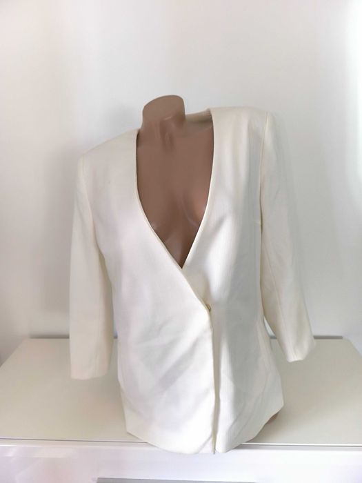 Жіночий піджак молочного кольору розмір 40 H&M