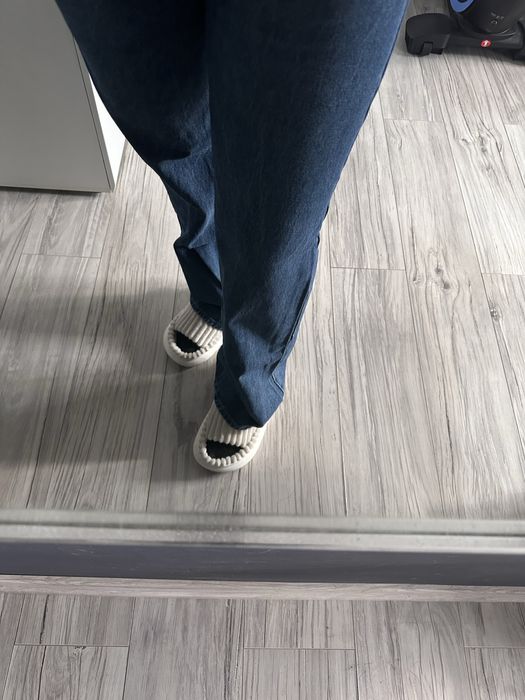 Spodnie jeansowe szerokie nogawki rozmiar xl