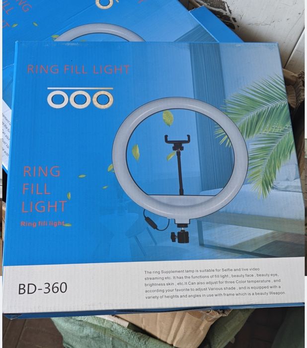 Штатив 2.1м + система журавль +пульт + кільцева лампа журавель