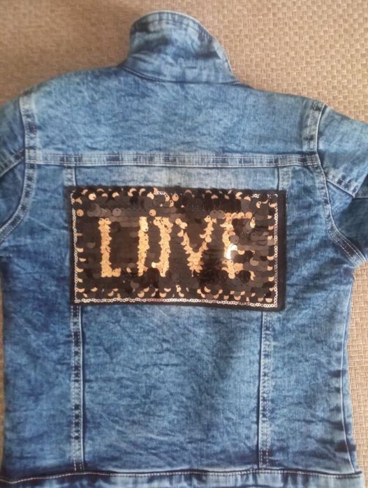 Vanessa тепла джинсовка для дівчинки 110/116см