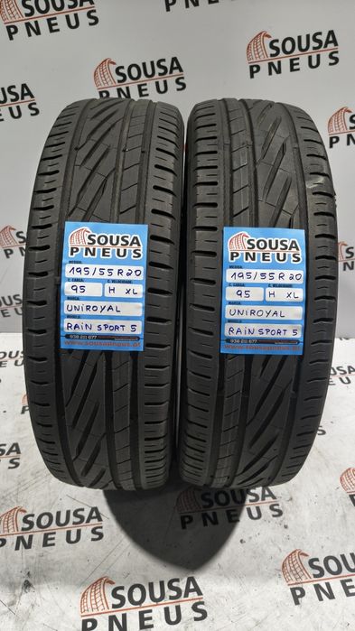 2 pneus semi novos 195-55R20 Uniroyal - Oferta dos Portes