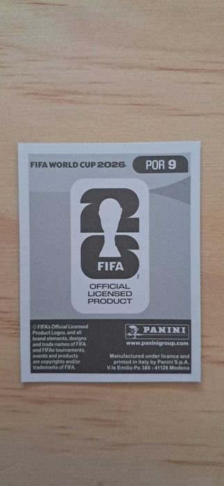 Cromo futebol de Bernardo Silva(Mundial 2026)da Panini
