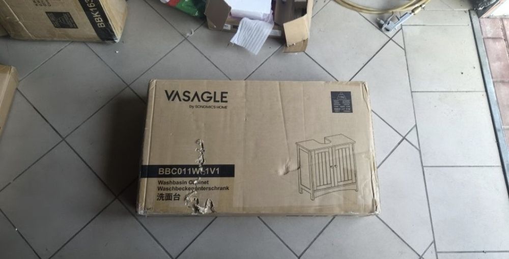 Biała szafka pod umywalkę łazienkowa NOWA