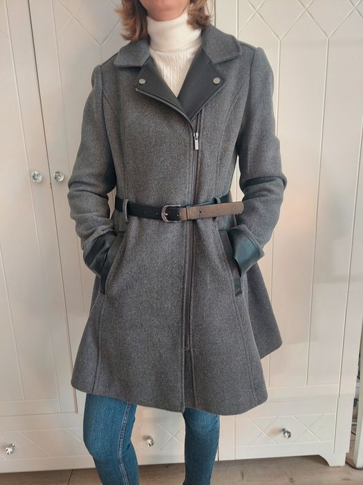 Płaszcz przejściowy wiosna jesień orsay z domieszką wełny
Szary płaszc