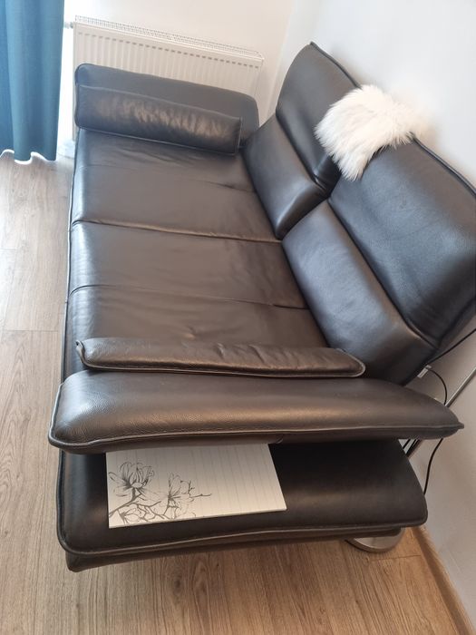 Sofa ze skory naturalnej