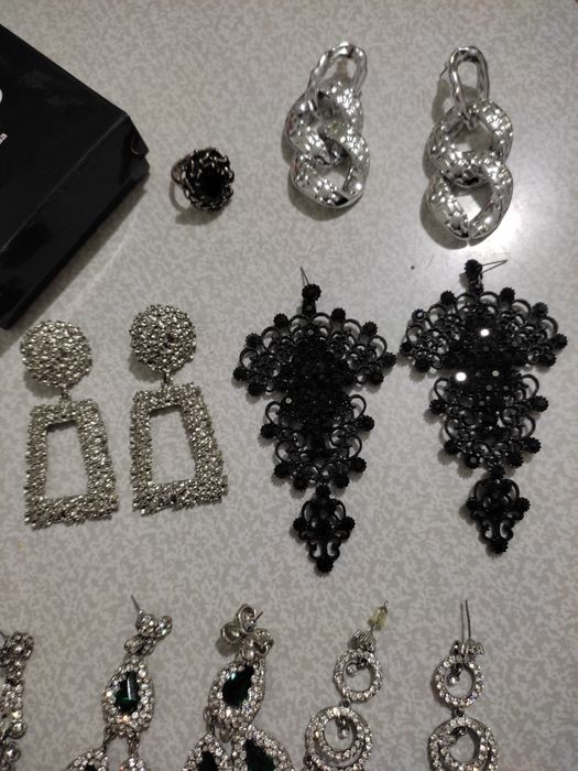 Бижутерия серьги кольцо