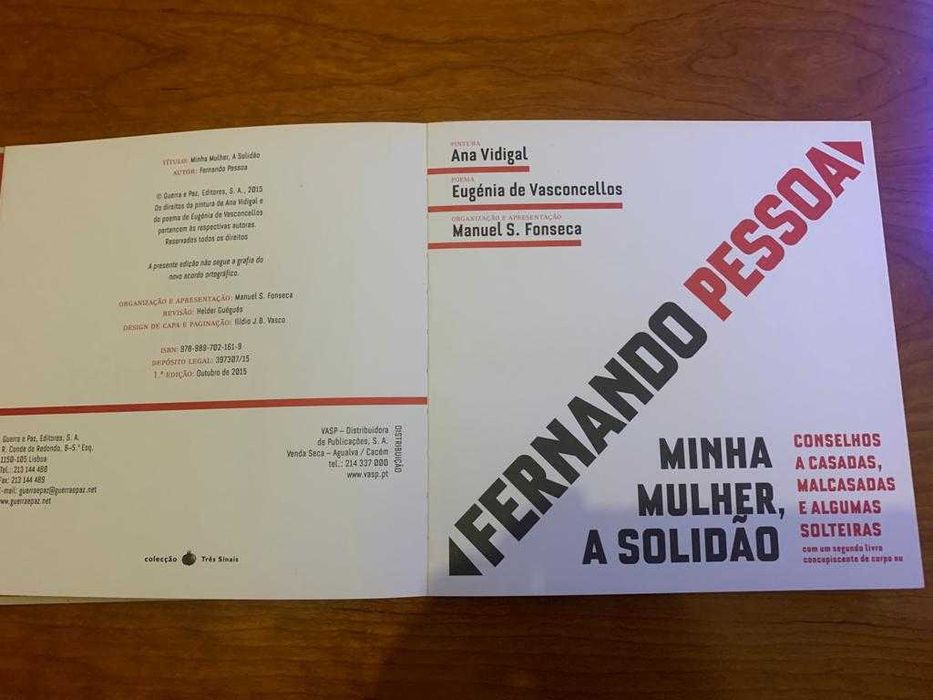 Minha Mulher, a Solidão
de Fernando Pessoa