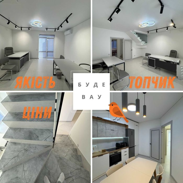 Шпаклівка стін та стель фарбування Ремонт будинку котеджа під ключ