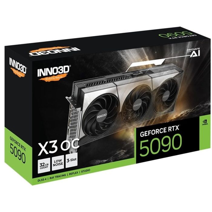 RTX 5090 Inno3D X3 OC 32 GB GDDR7 Reflex 2 RTX AI DLSS4