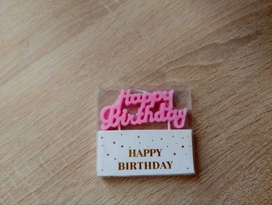 Набор декоративных свечей happy birthday 1 набор