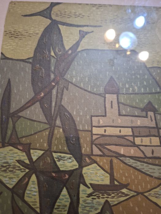 Obraz Irena Krzywińska 1965 r na płótnie sygnowany