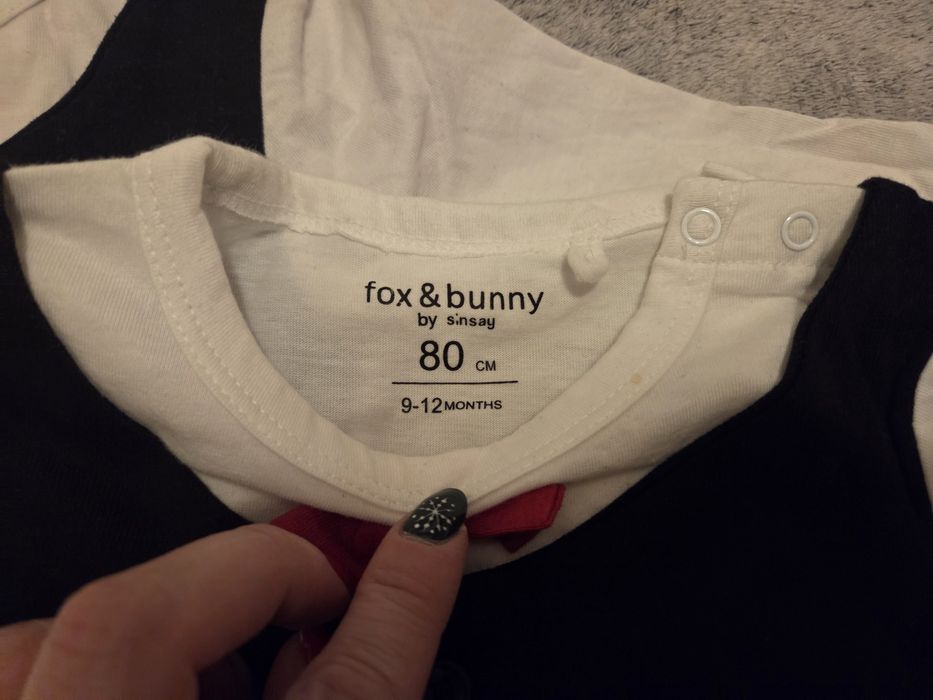 1 szy koszulobody z kamizelką rozm. 80