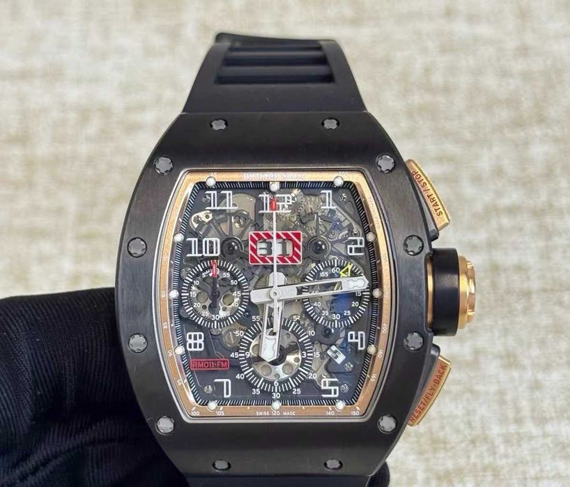 Richard Mille RM011, czarno-złota, edycja specjalna