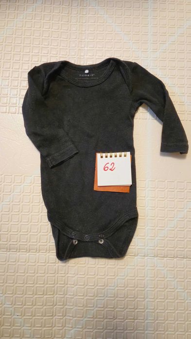 Name it czarne body długi rękaw 62