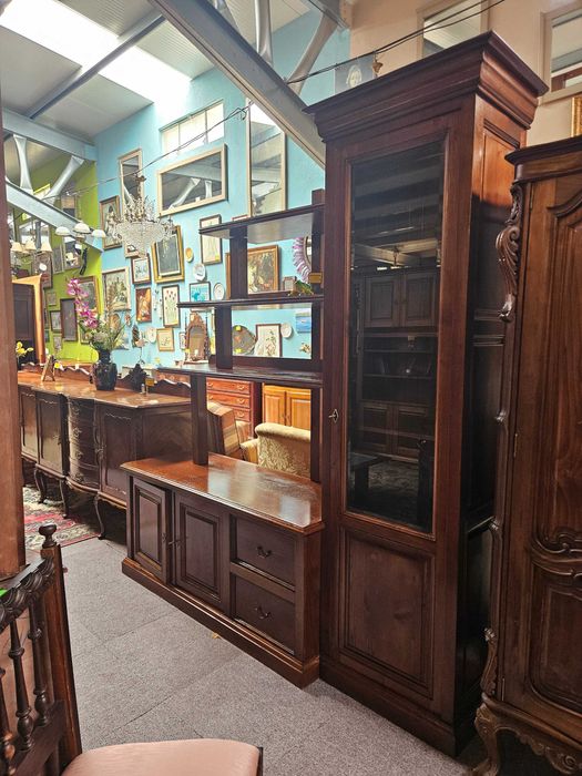 Móvel / Estante de sala ou escritório em madeira maciça - óptimo