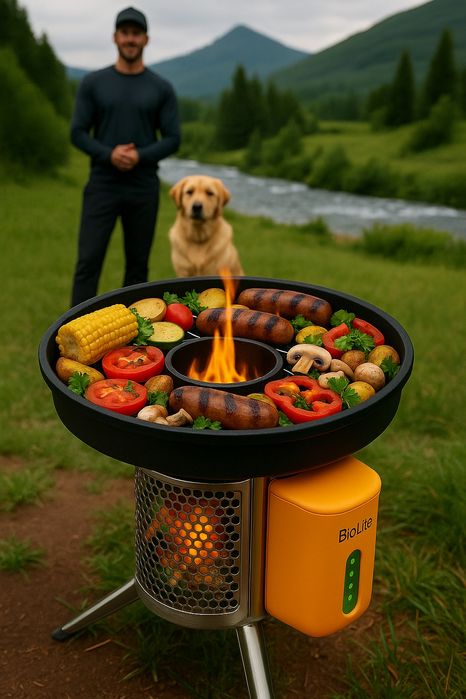 NEW насадка 3в1 гриль-BBQ-коптильня для Biolite Campstove 1 2+