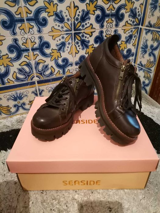 Sapatos Castanhos de Senhora Nr35