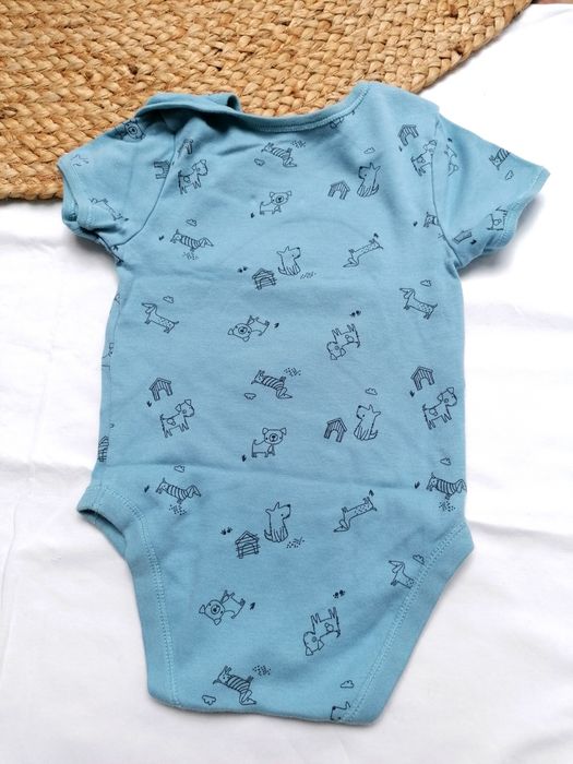 Body Azul com Cãezinhos de Bebé