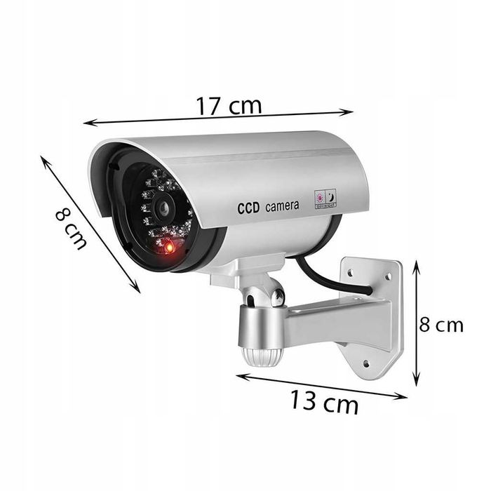 Kamera Atrapa IR LED Kamery Zewnętrzna Z DIODĄ 2 sztuki