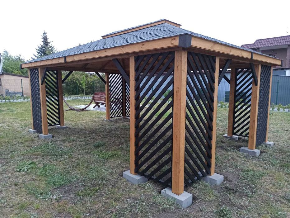 Altana altanka ogrodowa drewniana ,,Uppsala" 5x4m Hit !!!