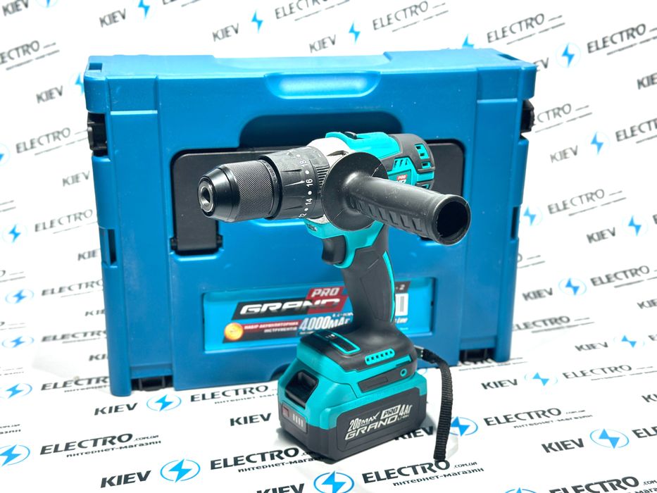 Набор 2в1 Шуруповерт+болгарка Grand ДА 20/13UBL + МШУ 20BL 2акм/4Ам