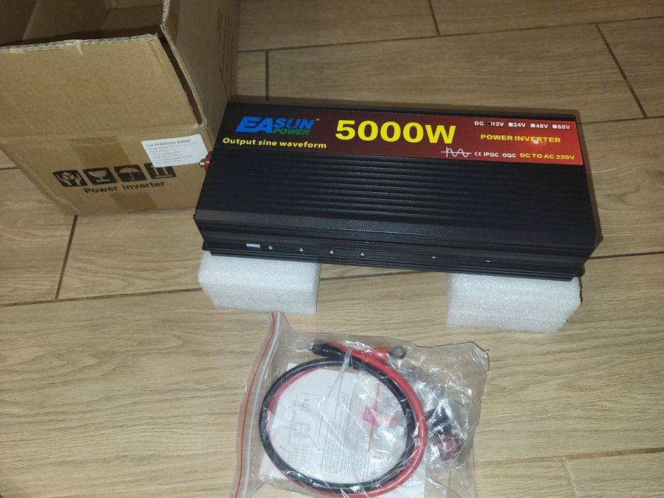Інвертор Easun 5000W, 12V -220V, чиста синусоїда, інвектор