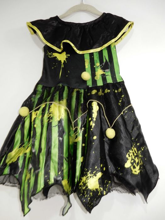 Kostium karnawał halloween klaun czarownica sukienka George 98 104