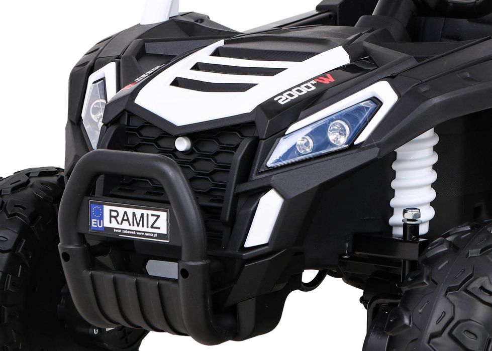 4x4 Samochód AUTO na akumulator Buggy UTV 2000M Racing Biały