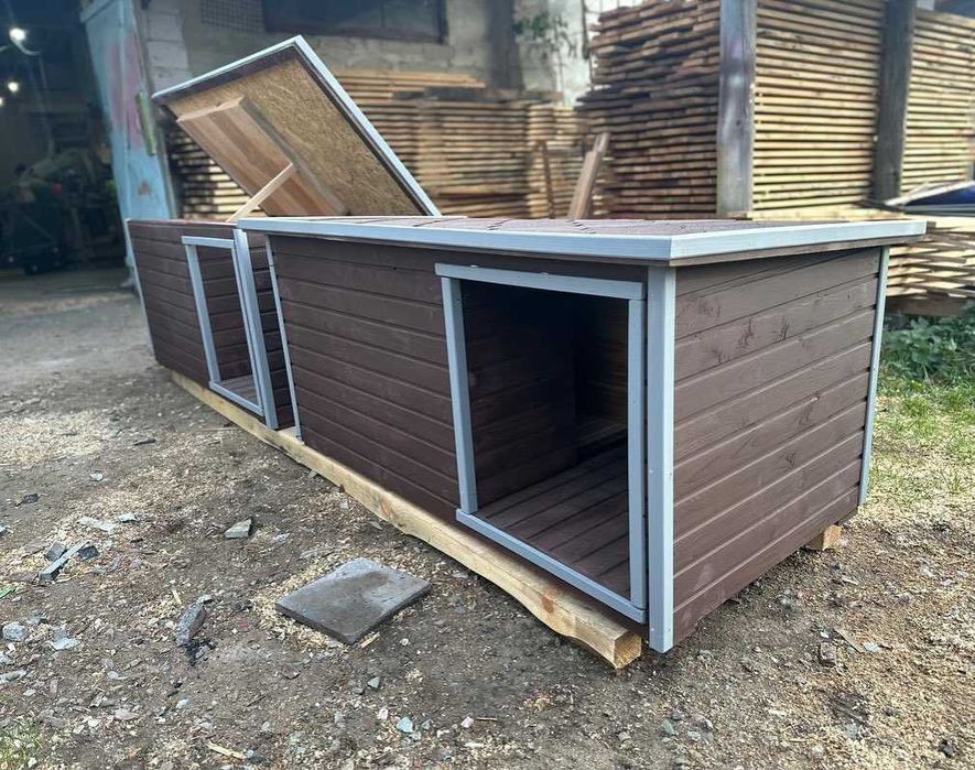 Будка 107, 127см утеплена | Кане Корсо, Алабая, Вівчарки | Великі буди