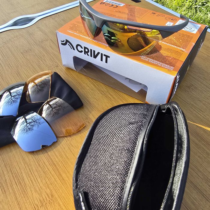 Велосипедні окуляри Crivit Pro, 3 лінзи на всі погоди, UV400