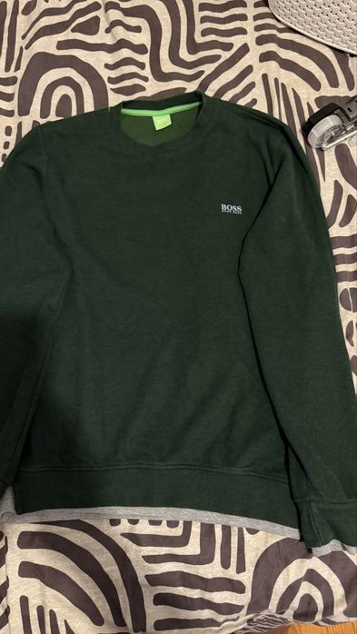 Camisola de Malha Hugo Boss – Verde Escuro (Original)